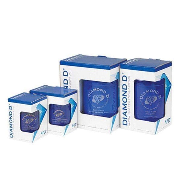 Diamond D - Acrylic Denture Base Resin Kit - Cold Cure - Powder And Monomer Liquid plus Bags